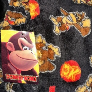 Marios  Nintendo Gaming Donkey Kong Fleece Pajama Bottom Sleep Lounge Pants XL - Picture 1 of 5