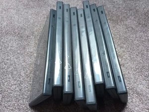 8 x étuis DVD doubles noirs 14 mm colonne vertébrale véritable Amaray deux disques. - Photo 1/4