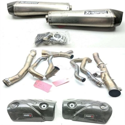 Tubos de escape completos 12-21 Kawasaki Ninja ZX14 AKRAPOVIC - Imagem 1 de 4