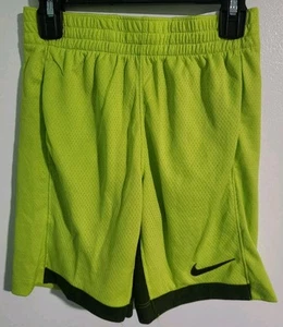 *NWT* Nike Dri Fit Training Shorts Bright Green Boys Size Small - Picture 1 of 6