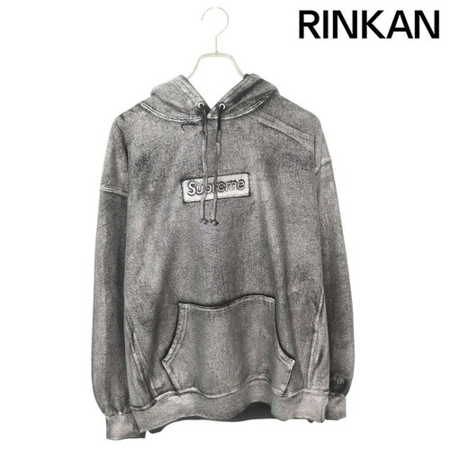 Felpa Supreme x M6 MM6 24SS Foil Box Logo con Cappuccio Stampa Vernice Pullover