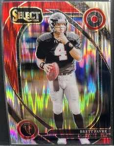 2024 Panini Select NFL #211 BRETT FAVRE SP CLUB LEVEL RED & BLACK SHOCK FALCONS - Foto 1 di 1