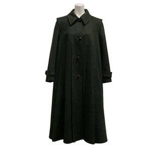 GUCCI coat long length/long sleeves/winter/pleated khaki wool, alpaca - Picture 1 of 8