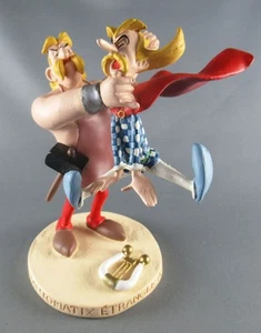 Asterix - Atlas Plastoy - Figurine Résine - Cétautomatix étrangle Assurancetouri - Imagen 1 de 7