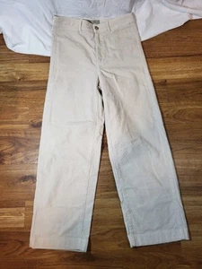 Everlane Size 6 Ivory Utility Straight Leg Pants Corduroy - Picture 1 of 5