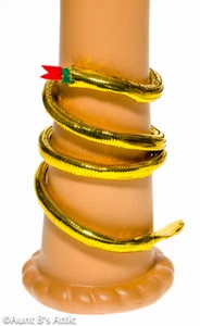 Egyptian Snake Armband Gold Lame' Wired Coil Costume Armband - Picture 1 of 2