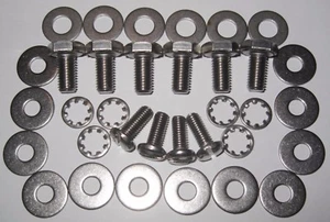 Triumph TR4 Door check strap Fitting Kit - Stainless Steel (2 doors) - Picture 1 of 2