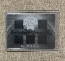 2017 Leaf Pearl Black Printing Plate 1/1 David Beckham