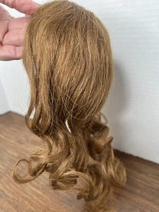 Antique Human Hair  Doll Wig  late 1800's Circumference 12" - Picture 1 of 11