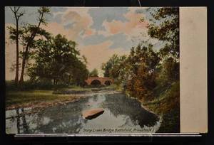 Stony Point Bridge Battlefield Tripple Stone Bridge Princeton NJ 1913 - Imagen 1 de 3