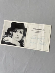 DAGMAR HELLER ( 2015) signed signiert Autogrammkarte 12x46 Autogramm autograph - Bild 1 von 2