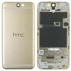 Genuine HTC ONE A9 Backcover Frame Housing + All Buttons, Gold