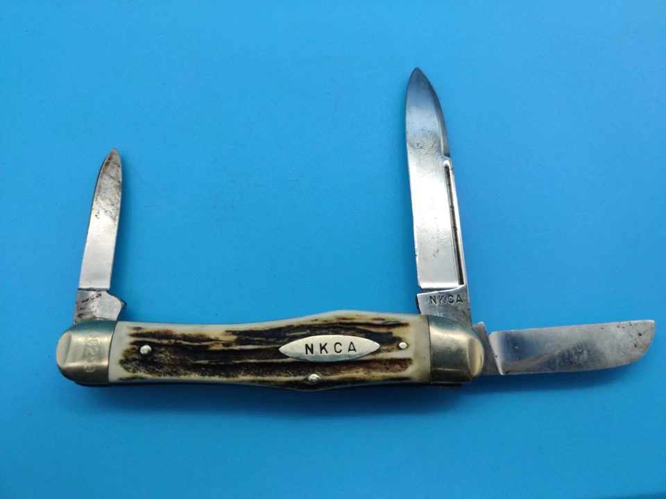 KISSING CRANE KLAAS NKCA STAG GUNSTOCK STOCKMAN 刀 #00259/12000 1980 德国 — 第 1/4 张图片