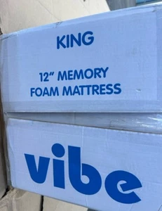 NEW Vibe Gel Memory Foam 12-Inch Mattress KING Size - Picture 1 of 3