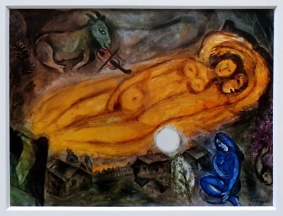 Marc CHAGALL (1887-1985) Antiquarische Farbrepro Anno 1957 +Passepartout 02/10 - Bild 1 von 3