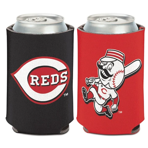 Cincinnati Reds Can Cooler Two Sided Design MLB Collapsible Koozie Cover