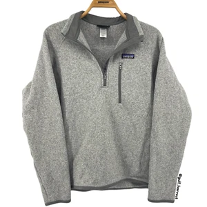 Patagonia Men's Stonewash Gray Better Sweater 1/4-Zip Jacket 2014, Size Medium M - Picture 1 of 8