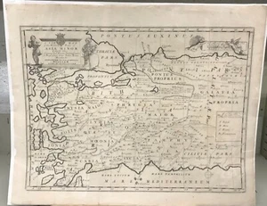 1700 Western Asia Minor, Turkey Greece & Byzantium Edward Wells 21.5 x 17.5” - Picture 1 of 5