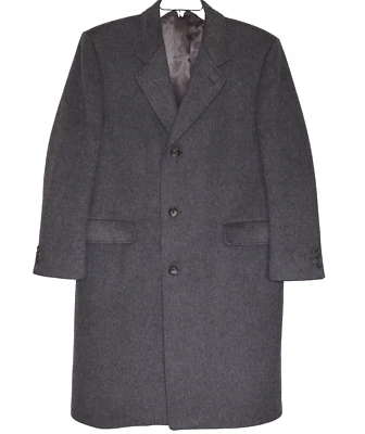 Abrigo gris de lana de cachemir talla 42S Lord & Taylor England para hombre Foto 1 de 4