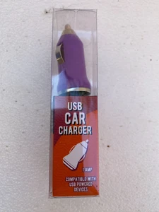 3 Pack USB Port Car Charger-Purple - Picture 1 of 3