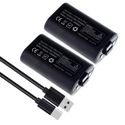 Rechargeable Battery 2 Pack For XBox Series X/S Controller & USB-C Charger Cable - Image 1 of 4