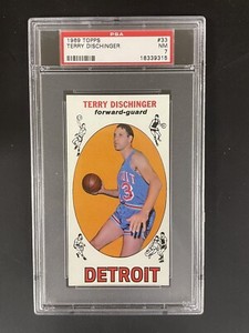 1969-70 Topps Set-Break # 33 Terry Dischinger PSA 7 - Free Shipping