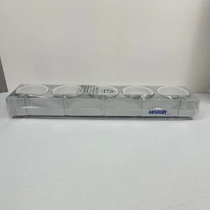 ABSOLUT VODKA Mancave Bar Condiment Fruit Tray Holder 5 Dome Containers NEW - Picture 1 of 11