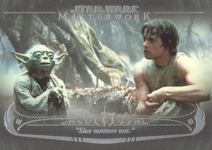 2020 Star Wars Masterwork Wisdom of Yoda #WY6 "Size matters not."