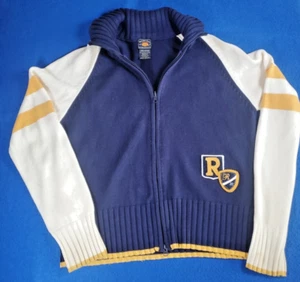 Vintage Route 66 Varsity full zip Knight sweater Women's Size Large - Picture 1 of 19