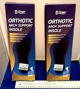 2 pairs Special Orthotic Shoe Insoles Insert High Arch Support Plantar Fasciitis - Picture 1 of 8