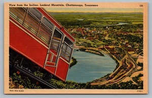 Chattanooga Tennessee View From Incline Railway Lookout Mountain Postcard Vtg C7 - Picture 1 of 2