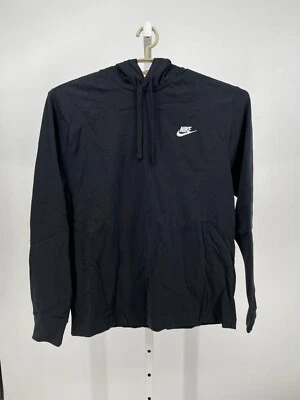 Nike Sportswear Club Mens Jersey Pullover Hoodie M Black Drawstring BV2749-010 - Image 1 of 4