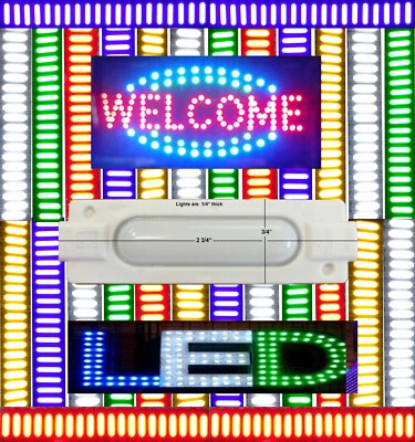 12V-SuperBright-IP67-2 Watt-6LED-Stick-On-ABS Module-Lights-FREE WORLDWIDE SHIP! - Image 1 of 4