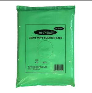 Butcher Food Counter Bags White HDPE Plastic for Meat Storage Freezing - Picture 1 of 8