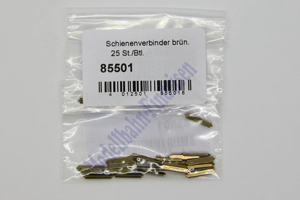 Tillig 85501 Schienenverbinder Neusilber brüniert 25 Stück - NEUWARE