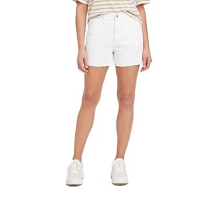 Universal Thread Women's Sz 16 Mid Rise Relaxed Fit Boyfriend White Jean Shorts - Picture 1 of 5