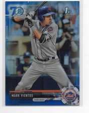 Mark Vientos 2017 Bowman Chrome Blue Refractor /200 70th Anniversary BDC139 Mets