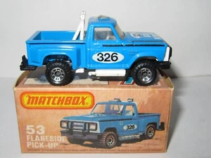 MATCHBOX SUPERFAST No.53 FLARESIDE PICK-UP MIB MINT/BOXED - Picture 1 of 8