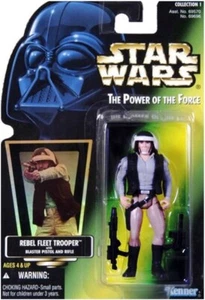 Star Wars, Potere della Forza, Soldato della Flotta Ribelle con Pistola Blaster e Fucile - Foto 1 di 2