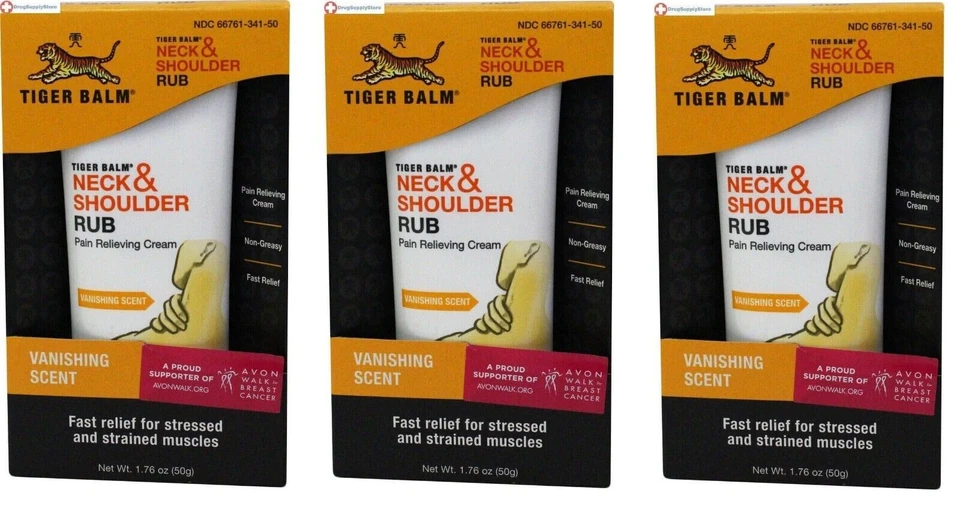 Tiger Balm Neck and Shoulder Rub Boot 50g - 1 Tube
