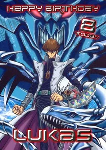 TARJETA DE FELICITACIÓN PERSONALIZADA YU GI OH YUGIOH CUMPLEAÑOS CUALQUIER OCASIÓN - Imagen 1 de 1