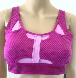 Nike Sport Bra Medium Support Swoosh Bra Dri-Fit Racerback Sz S/P Dri-Fit - Picture 1 of 10