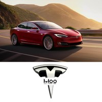 Front Grille T Emblem Badge Logo 1053686-00-F for Tesla Model S 16-19 OEM Used