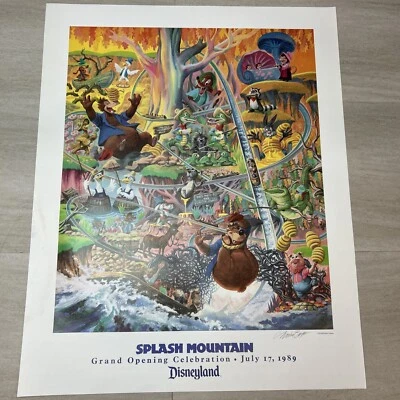 Charles Boyer Artist  Glossy Print Disney Disneyland Splash Mountain Signed - Image 1 of 4