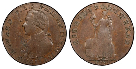 1794 Mule Talbot/Howard, London Edge Hampshire-56 PCGS AU 50 Cover
