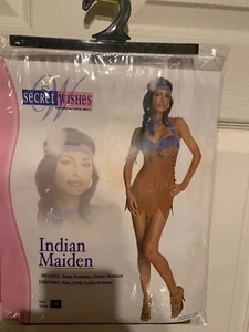 New Secret Wishes Native American Indian Maiden Costume Adult Size L Pocahontas - Picture 1 of 4