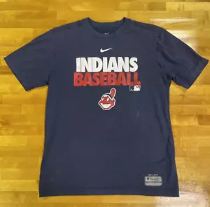 Cleveland Indians Chief Wahoo Nike Dri-Fit T-Shirt Men's Size M GC - Picture 1 of 17