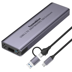 M.2 NVMe NGFF SSD Boîtier Aluminium USB 3.1 Gen2 10Gbps Externe SSD Cas de NV... - Afbeelding 1 van 8
