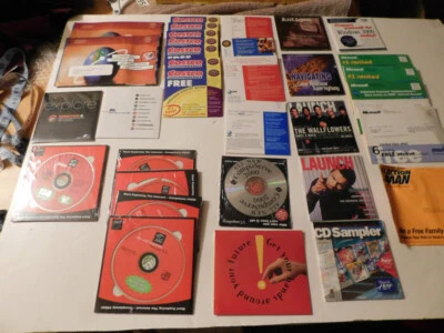Internet Sign Up Install CDs CompuServe, AT&T , Earthlink, Juno New Some open - Image 1 of 4