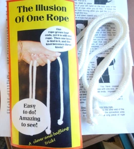The Illusion of ONE Rope W/4 Ends INc. Instructions &Gospel Illustration - Picture 1 of 3